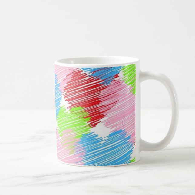 scribble-hearts coffee mug (Right)