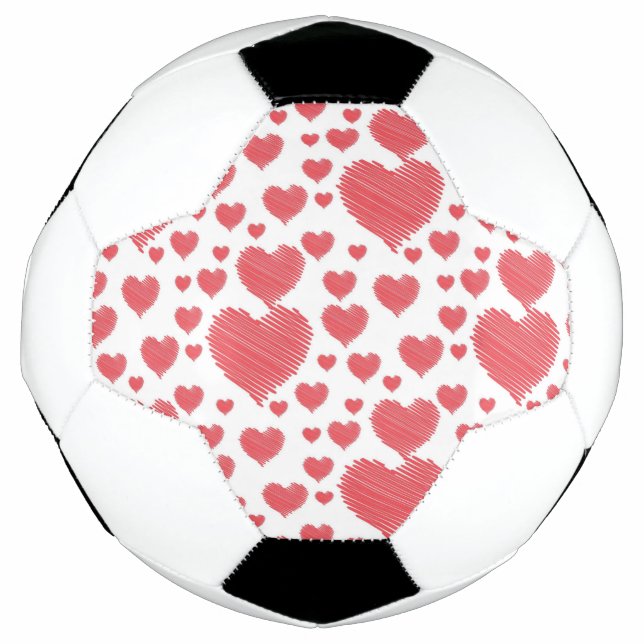 Scribble Hearts Football (Front)