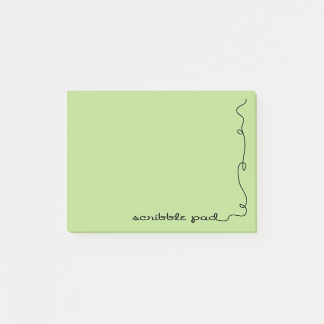 Scribble Pad Green Post-it Notes (Front)