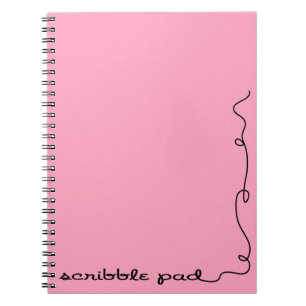 Scribble Pad Pink Notebook