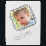 Scribble Photo Template Customisable iPad Cover<br><div class="desc">photo frame template Customisable Personalise With your own photograph and Text  .. customise the text and photo template to suit your requirements .. Scribbled box themed in white and grey  .. iPad covers from Ricaso</div>