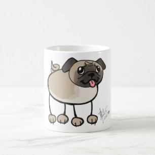 Scribble Pug Mug