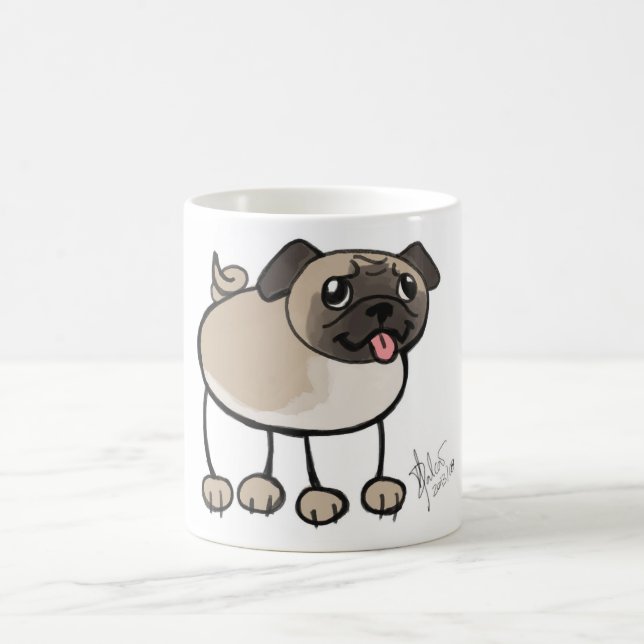 Scribble Pug Mug (Center)