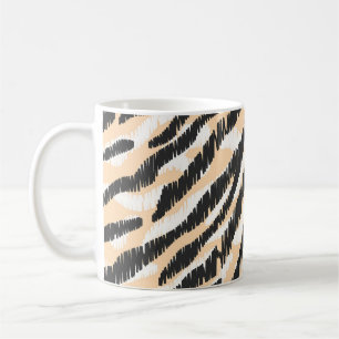 Scribble Zebra Leopard: Vintage Fur Coffee Mug
