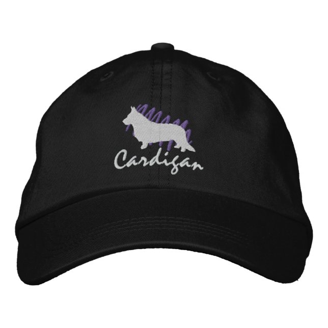 Scribbled Cardigan Embroidered Hat (Front)