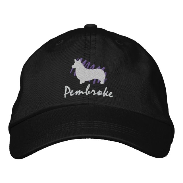 Scribbled Pembroke Embroidered Hat (Front)