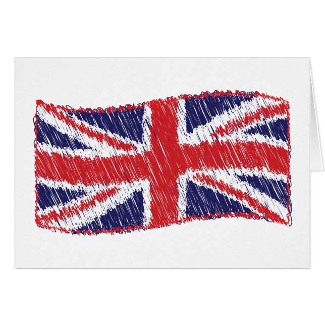 Scribbled Union Flag (Front Horizontal)