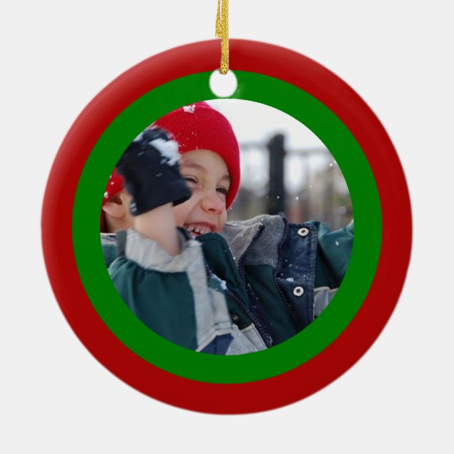 Scribbleprint Christmas Ceramic Tree Decoration (Back)