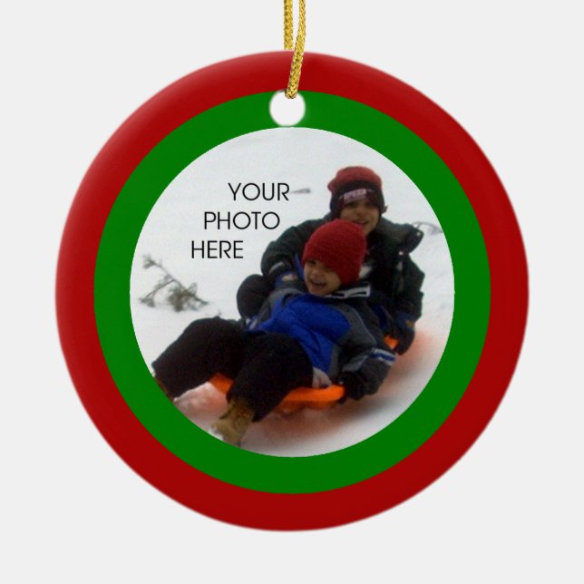Scribbleprint Christmas Ceramic Tree Decoration (Front)