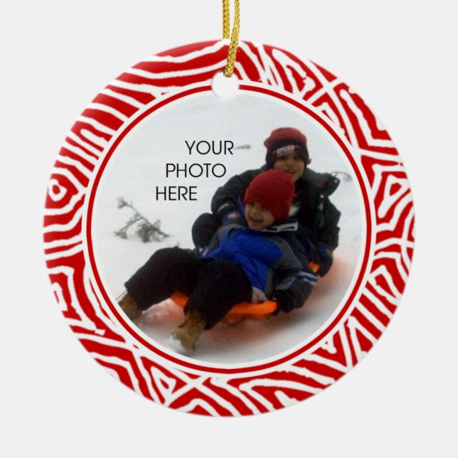 Scribbleprint Christmas Ceramic Tree Decoration (Front)
