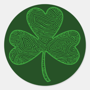 Scribbleprint Clover Classic Round Sticker