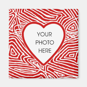 Scribbleprint Heart Border Magnet Template