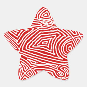 Scribbleprint Star Star Sticker