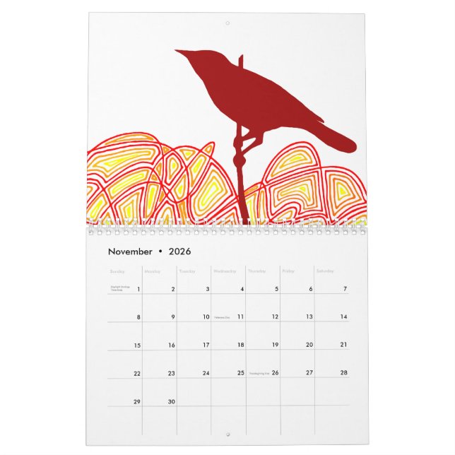 Scribbleprints Calendar (Secular Version) (Nov 2026)