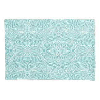 Scribbleprints Teal Pillowcase
