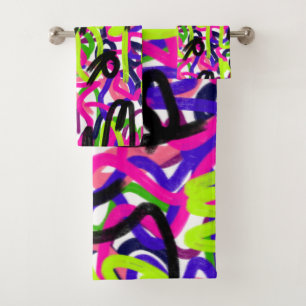 Scribbles in Colours  Bath Towel Set