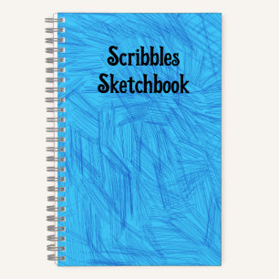 Scribbles Sketchbook Light Blue Notebook