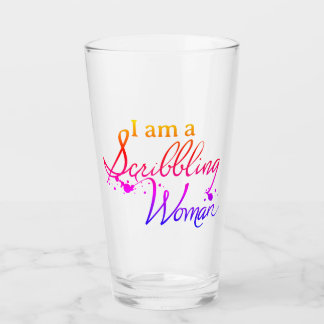 Scribbling Woman Water Tumbler - Rainbow