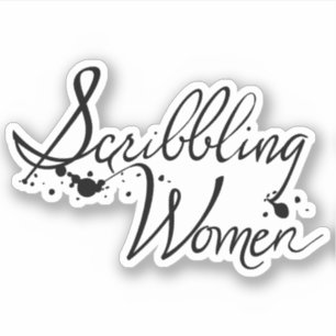 Scribbling Women Sticker