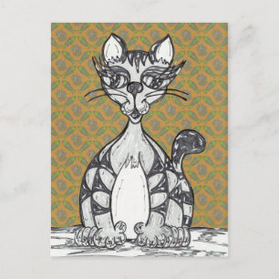 Scribby Cat 21 Postcard