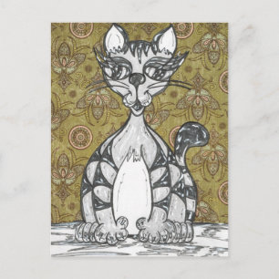 Scribby Cat 4 Postcard