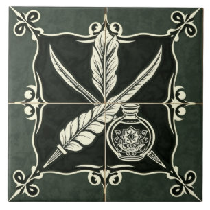 Scribe - Arts And Crafts Ceramic Tile