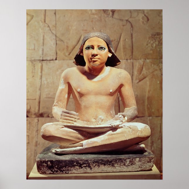 Scribe seated cross-legged poster (Front)