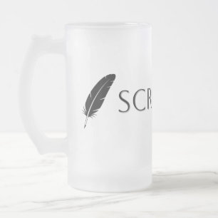 Scribe Vibes Author Writer Poet Literature Frosted Glass Beer Mug