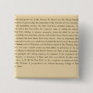 Scribner's statistical atlas 15 cm square badge