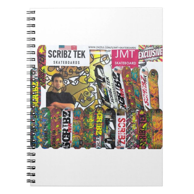 SCRIBZ TEK SKATEBOARDS / JMT USA NOTEBOOK (Front)
