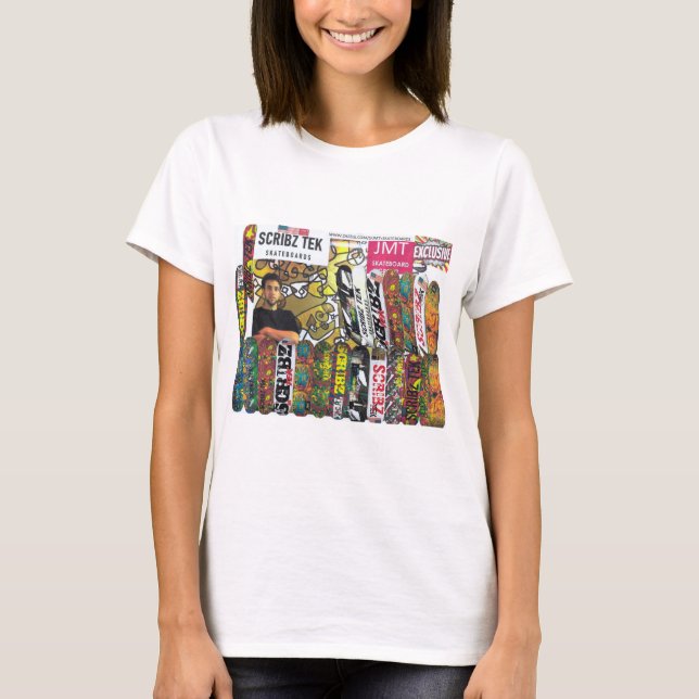 SCRIBZ TEK SKATEBOARDS / JMT USA T-Shirt (Front)