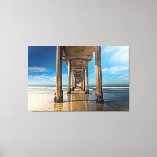 Scripps Pier Canvas Print (Front)
