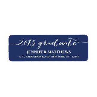 Script 2015 | Graduation Return Address Label