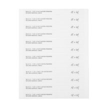 Script 24x Custom DIY Thin Wedding Return Address