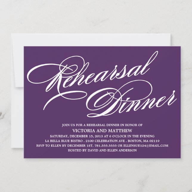 SCRIPT 2 | REHEARSAL DINNER INVITE (Front)
