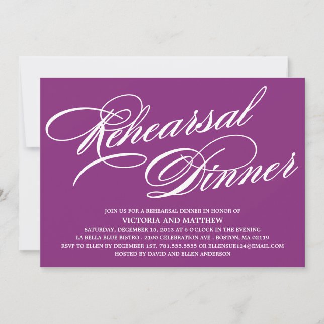 SCRIPT 2 | REHEARSAL DINNER INVITE (Front)