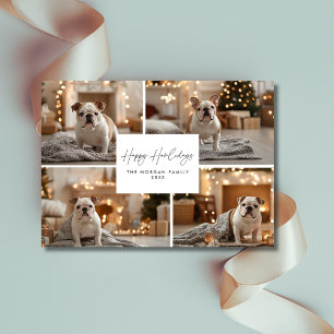 Script 4 Photo Collage Happy Howlidays Dog Photo Holiday Card