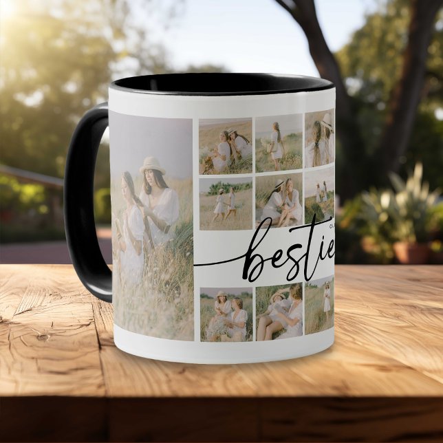Script Besties Photo Collage Personalised Mug (Creator Uploaded)