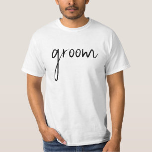 Script Black Groom  T-Shirt