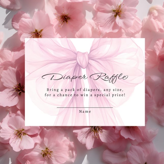 Script Blush Bow Diaper Raffle Insert (Creator Uploaded)
