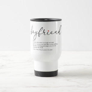 Script Boyfriend Definition Love Heart Fun Travel Mug