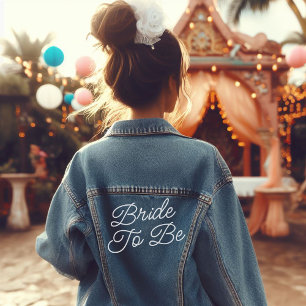 Script Bride To Be Denim Jacket