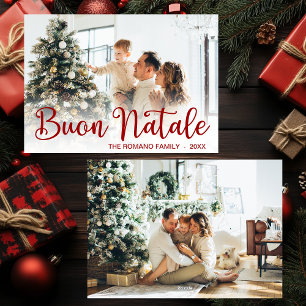 Script Buon Natale Photo Holiday Card