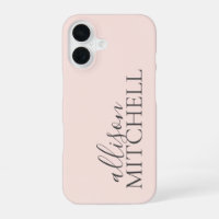 Script Calligraphy Minimalist Blush Pink
