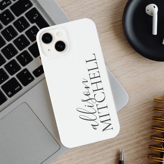 Script Calligraphy Minimalist iPhone Case (Creator Uploaded)