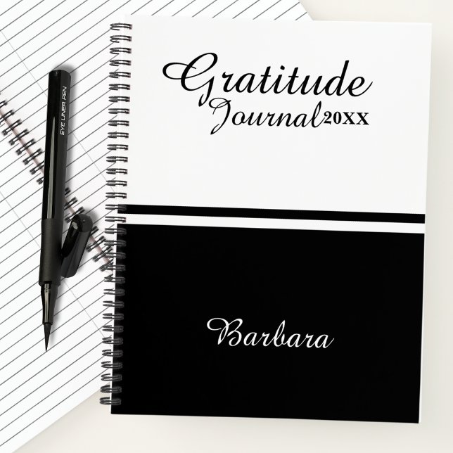 Script Calligraphy Name And Year Gratitude Journal (Creator Uploaded)