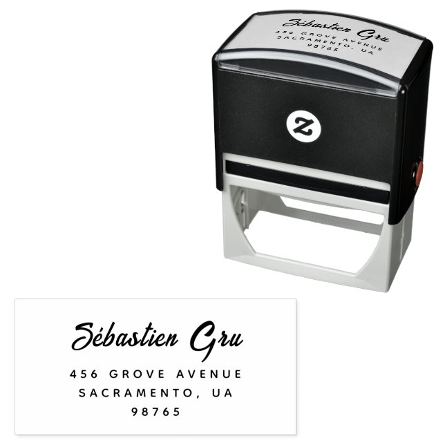 script calligraphy self-inking stamp (In Situ)