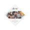 Script Cheers 3 Photo Collage & Gold Heart Wedding