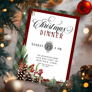Script Christmas Dinner Invitation
