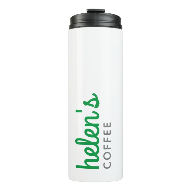Script Custom Name Coffee Tumbler Personalised (Front)